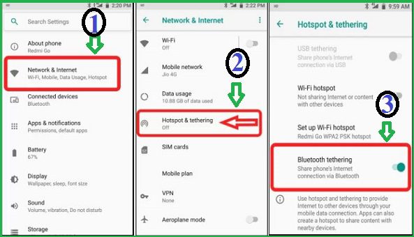 Bluetooth से Internet कैसे Share करें