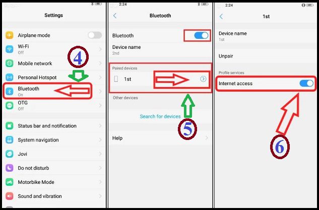 Bluetooth से Internet कैसे Share करें